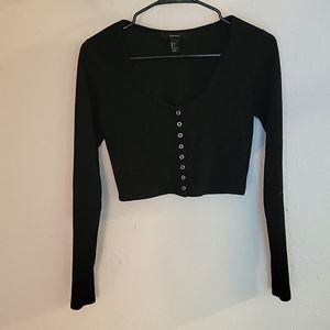 Long sleeve crop top